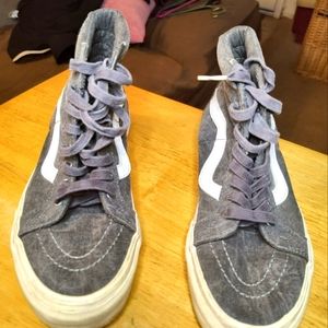 Van's High Tops, Gray and White